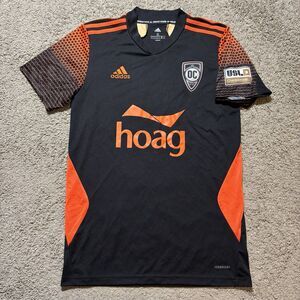 Adidas Orange County SC Black Soccer Jersey Mens Small 2021 Third 3rd Kit USL